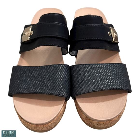 Dr. Scholl’s Cali Vibe Black Cork Wedge Sandals Women’s Size 8.5 Summer Style - Picture 7 of 16